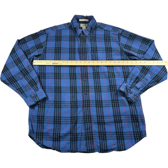 L.L. Bean Men's Flannel Button Up - Size: Large Regular - Picture 6 of 7